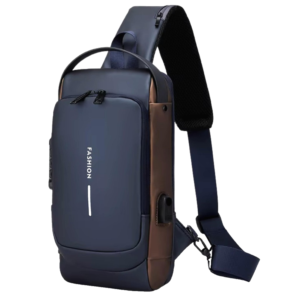 Navy Blue / Brown