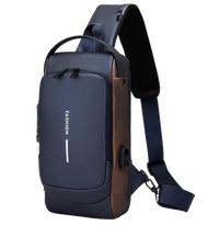Navy Blue / Brown